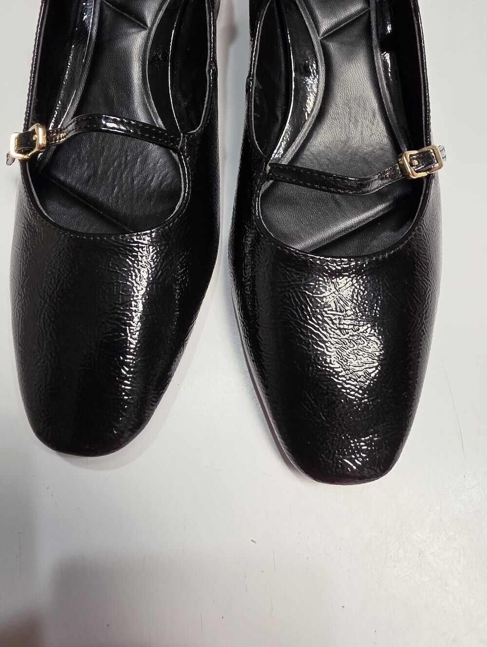 Zara Black Patent Leather Multi-Strap Mary Jane Shoes - Size (EU-41) 10 - 10.5 - Picture 3 of 12
